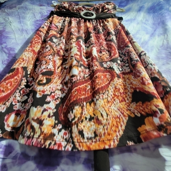 Wrapper Women's Halter Multicolored Paisley Design Mini Vintage Dress Size Med - Picture 3 of 13